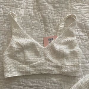 White Showpo Crop and Pant set